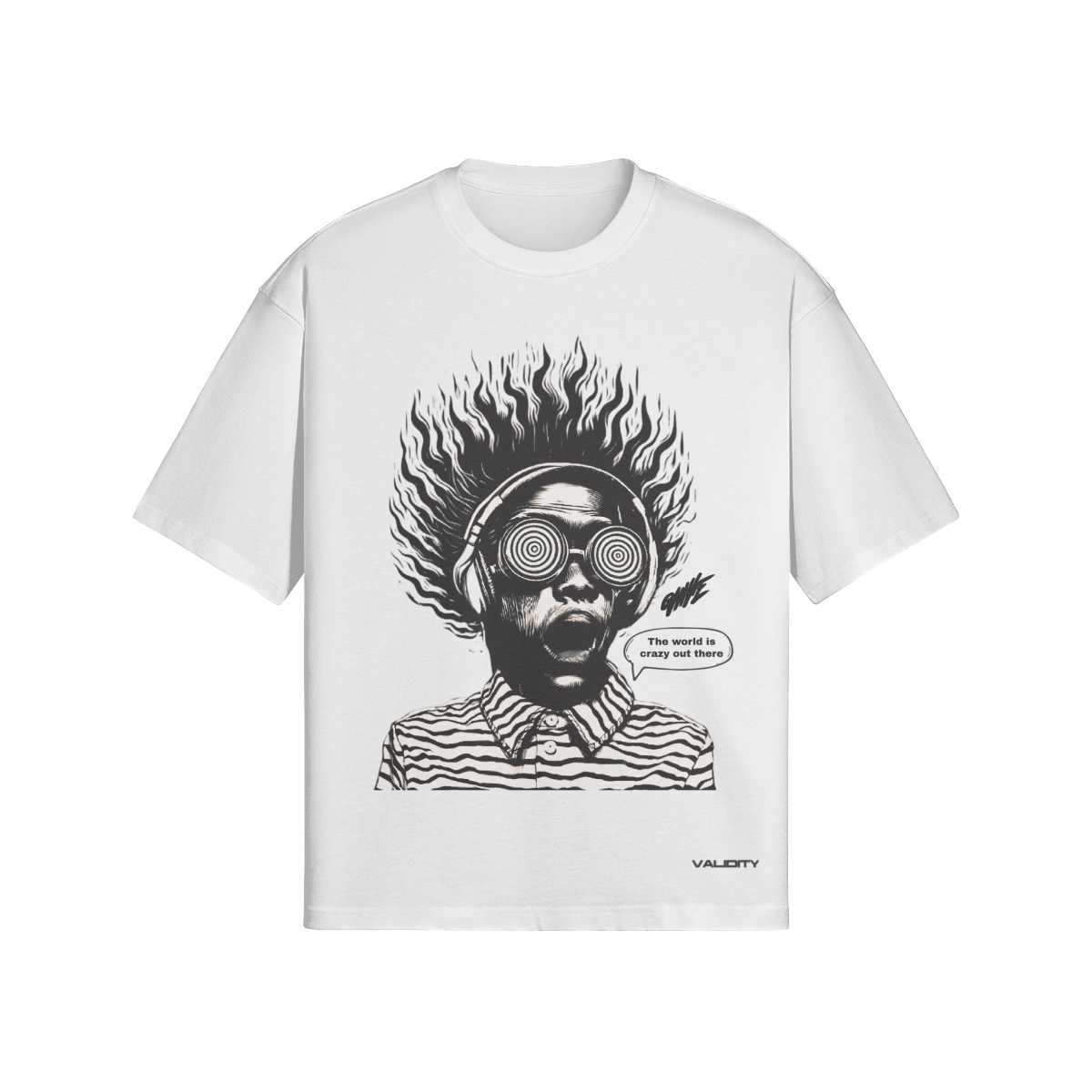 Validity Tee Mind Control" 280GSM Unisex Boxy T-shirt