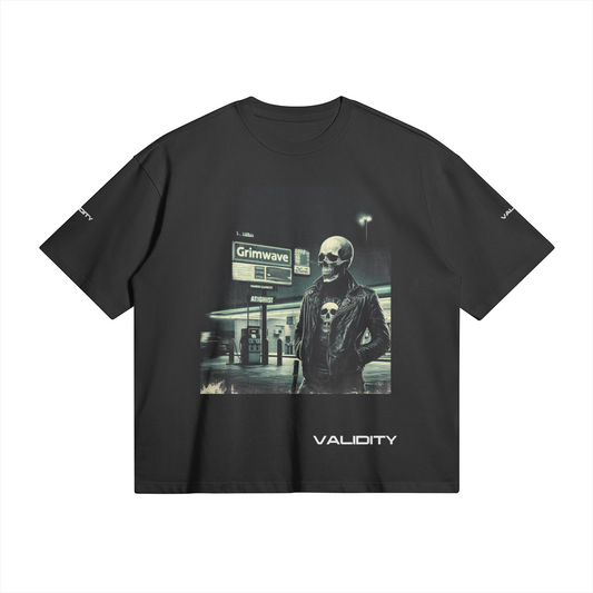 Validity Tee Skull Rider" 280GSM Unisex Boxy T-shirt