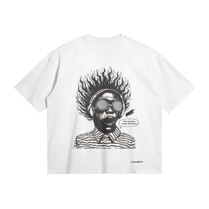 Validity Tee Grimwave Mind Control" 280GSM Unisex Boxy T-shirt